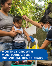 Monthly Growth Monitoring for Individual Beneficiary