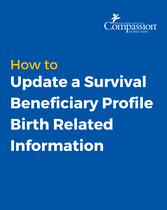 Updating Survival Beneficiary Profile Birth Related Information