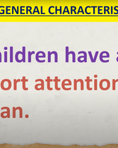 Session 6A: General Characteristics of Infants & Toddlers (2) 