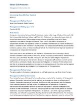 Compassion International's Global Management Policy on Child Protection