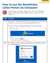 Job Aid: How to Access the Beneficiary Letter Portal via Computer