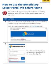 Job Aid: How to Access the Beneficiary Letter Portal via Mobile Phone