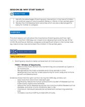 Session Guide: Why Start Early