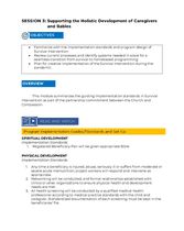 Session Guide: Survival Intervention Implementation Standards, Set-Up & Program Design