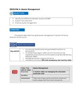 Session Guide: Quota Management