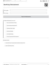 BL-008-04: Beneficiary Reinstatement Form