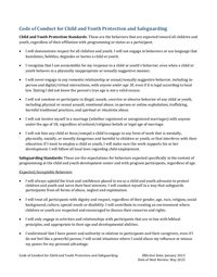 Code of Conduct (Child Protection)