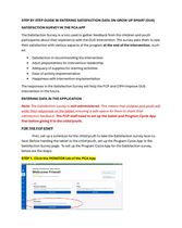 JOB AID-SATISFACTION SURVEY (CHILDREN AND YOUTH)