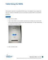 Tablet Installation Document (PCA IT)