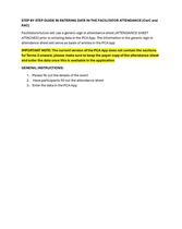 JOB AID-CwC and RAC Participant Attendance