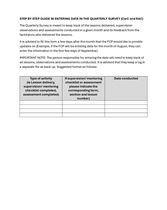 JOB AID-CwC and RAC Quarterly survey