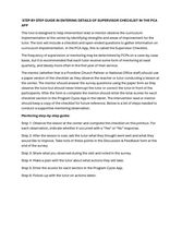 JOB AID Supervisor Checklist