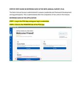 How to enter data in the Semin Annual Survey Tool  for YLS