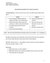 GR10 Strategies for Effective Toilet Training