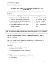 GR2 Introduction to and Strategies for Child's Language Development