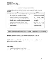 GR9 Roles of Household Members