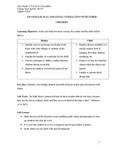 HV10 Encourage Play and Social Interaction with Others