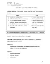 HV12 Creating a Plan for Toilet Training