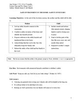 HV3 Safe Environment in the Home - Safety Inventory