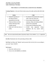 HV4 Pre-literacy Activities for 16-18 Months Old