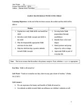 HV6 Early Math Skills With Your Child