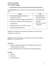 HV7 Establish Routines and Boundaries for Older Toddlers