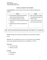 HV9 Time Management for Mothers