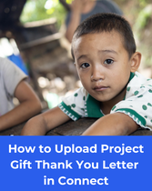 How to Upload Project Gift Thank You Letter in Connect